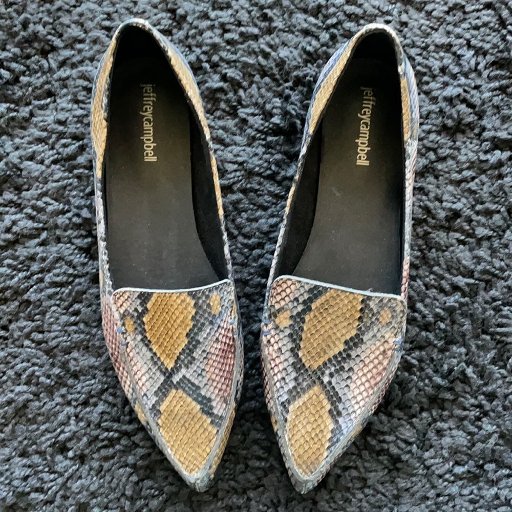 Jeffrey Campbell Vionnet Leather flat